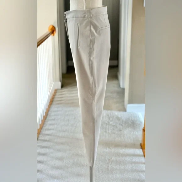 EUC‎ Rachel Zoe Mid Rise Straight Leg Beige Pants Size 4 - Picture 5 of 15